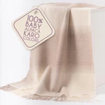 Luxurious 100% Baby Alpaca Throw Blanket - Sand Karo 51X71 Inches. Fixed Price $316.99.