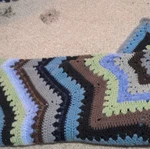 Luxury Handmade Crochet Star Multicolor Sofa Throw Blanket. Fixed Price $30.00.