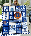 College Blue White Game Day Flannel Blanket Cozy Student Gift. Fixed Price $23.43.