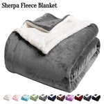 Sherpa Fleece Soft Warm Double Sided Sofa Bed Throws Twin Queen. Fixed Price $34.99.