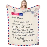 Veteble Soft Throw Blanket Gifts For Mom, 70 X 55 Inch, Light Yellow & White. Fixed Price $38.99.