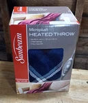 Sunbeam Heated Micro Plush Throw Blanket, 50" X 60"- 3 Settings Auto Off. Fixed Price $39.99.