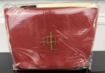 Usa Made Vintage Ralph Lauren Lawton Red 100% Ringspun Cotton Bed Blanket King. Fixed Price $395.00.