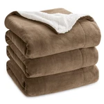 Sherpa Fleece Blanket King 108X90 Inches Warm Camel Bedsure Gentlesoft Size. Fixed Price $89.99.