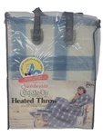 Sunbeam Cuddle Up Heated Throw Blanket Automatic Blue Plaid 50 X60 New. Fixed Price $39.99.