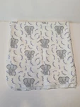 Touched Nature Organic Cotton Elephant Baby Receiving Blanket Soft 30X30. Fixed Price $9.95.