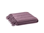 Ink+ivy Reeve Luxury Ruched Throw Purple 50X60 Premium Soft Cozy Acrylic. Fixed Price $11.99.
