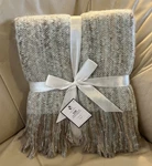 Saro Lifestyle Sevan Fringe Hem Faux Mohair Throw Blanket Aqua 50 X60 Nwt. Fixed Price $25.00.