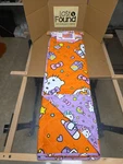 Orange Shooting Stars Wow! Sanrio Hello Kitty Full Queen Blanket 90X90IN Nwt. Fixed Price $55.00.