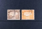 Aden Scott # 9-10 F-vf Used British Colony Stamps Cat $52 Sail Ships Boats. Fixed Price $19.00.