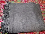 Williams Sonoma Home Pom Throw, Gray, 65",NEW,WOOL/CASHMERE, Pottery Barn. Fixed Price $124.88.