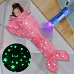 Mermaid Tail Blanket For Girls, Glow The Dark Sleeping Bag, Snuggl.... Fixed Price $34.49.