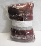 Chanasya Sherpa Microfiber Throw Blanket Positive Healing Thoughts Red 50" X 65". Fixed Price $14.85.