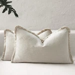 Boho Decorative Lumbar Pillow Covers With Fringe For Couch, Living Room, Bed .... Fixed Price $31.76.