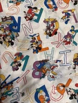 Disney 80X60 Fleece Throw Blanket Mickey Minnie Donald Goofy Alphabet Large. Fixed Price $34.99.