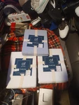 Brand New Lot Of 3 Carol & Frank Textured Waffle Throw Blanket 50 60 Blue Whit. Fixed Price $49.99.