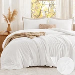 Bedsure California King Comforter Set White Soft Prewashed Bedding. Fixed Price $94.39.
