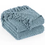 Long Create Blanket For Couch Dusty Blue Luxury Knitted Throws 60X80. Fixed Price $75.62.