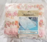 Cannon Bouquet #741 Vtg Blanket, Full Size (72" X 90") Nwt Made In Usa Wpl 3785. Fixed Price $49.00.