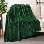 Pavilia Soft Fleece Forest Green Throw Blanket Couch Bed, Lightweight Plush. Fixed Price $28.88.