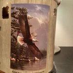 Old East Main Co. Extra Long Bald Eagle Polyester Throw Blanket 40X65IN. Fixed Price $20.00.