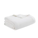 Madison Park Egyptian Cotton Luxury Blanket White 90X90 Full/queen Size Knit. Fixed Price $61.20.