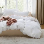 Bedsure White Duvet Cover Queen (90" X 90"), 00 - (no Comforter). Fixed Price $47.38.