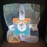 New Catalonia Premium Blanket/sherpa Throw, Gray W/horses. Fixed Price $25.00.