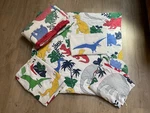 Vtg Springs 80S 90S Dinosaur Twin Sheet Set Pillowcase Comforter Blanket Primary. Fixed Price $49.99.