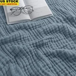 Breathable Muslin Cotton Blanket Soft 6 Layered Bedspread Cozy Throw Comfort New. Fixed Price $80.54.