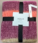 Aqua Home Throw Blanket 50X60 Multi Color Stripes Ret. $89 Bloomingdales. Fixed Price $15.99.