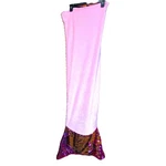 Dream Time Mermaid Tail Body Blanket Pink Plush Sequined 18.5X52" Teens/adults. Fixed Price $10.00.
