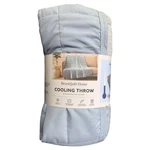 Brookfield Home Reversible All-season Cooling Throw, 60" X 70", Blue. Fixed Price $30.95.