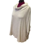 Terra & Sky 2X Cowl Neck Batwing Rayon Blend Closed Sides Throw It Poncho. Fixed Price $25.00.