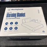 Westinghouse Queen Size Electric Blanket, Flannel To Sherpa Reversible, Heated. Fixed Price $49.60.