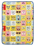 Spongebob Squarepants Blanket Patrick Sandy Squidward Plankton Throw 45" X 60". Fixed Price $29.99.