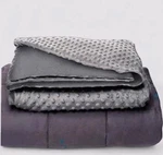Quility Weighted Blanket For Adults With Cover (25 Lb 60 X 80, Queen Size) Gray. Fixed Price $43.45.
