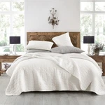 Horimote Home Quilt Set King Stone-washed Chic Rustic White Triangle Geometric. Fixed Price $38.99.