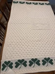 Aran Crafts Irish 100% Merino Wool Shamrock Throw Blanket 43 X 58 Nwt Authentic. Fixed Price $79.00.