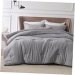 Bedsure Comforter Set - Dark Grey Soft Bedding Oversized King 03 Melange. Fixed Price $116.50.