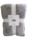 Ugg Novah King Size Bed Blanket Seal Gray 110" X 96" Soft New With Tag. Fixed Price $157.77.
