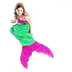 Blankie Tails Green & Pink The Original Mermaid Blanket, Kids Size. Fixed Price $16.95.