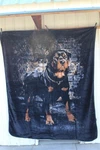Rottweiler Guard Dog Queen Size Blanket. Fixed Price $57.30.
