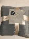 Wayland Square Mink Sherpa Throw Blanket Set W/ Pillow - Soft 50X60IN Blue. Fixed Price $24.99.