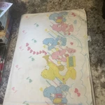 Vintage 1984 Care Bears American Greetings Baby Receiving Blanket 28" X 34". Fixed Price $20.69.