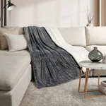 Life Comfort Ultimate Faux Fur Luxurious Reversing To Plush Throw 60" 70" Gray. Fixed Price $31.50.