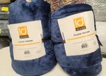 Intelligent Design Oversized 60" X 70" Microlight Plush Throw Blanket Navy- Two. Fixed Price $34.99.