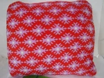 New Vera Bradley Petite Paradise Red Fleece Travel Blanket 60" X 45" Carry-on. Fixed Price $16.77.