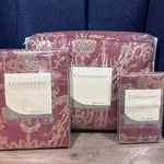 Cuddledown Quilted Blanket & Flat Sheet Case Red Jacobean Chinoiserie Queen/f. Fixed Price $127.60.