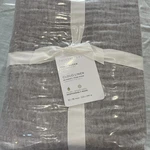 Pottery Barn Cloud Cotton/linen Blanket Full Queen Gray. Fixed Price $129.00.
